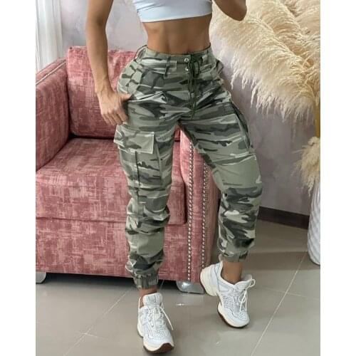 Mandylandy Women's Camouflage Pants