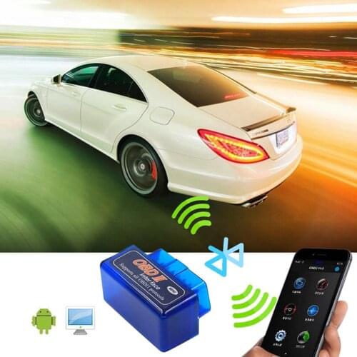 Mini ELM327 Bluetooth V2.1 Wireless Car Diagnostic Scanner OBD II Scan Tool 4.7 * 2.5 * 3.1cm