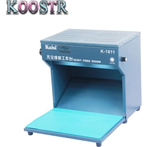 Kaisi K-1811 Mini Dust Free Room Work Table Phone LCD Repair Machine Cleaning Room with Mat Tools 220V