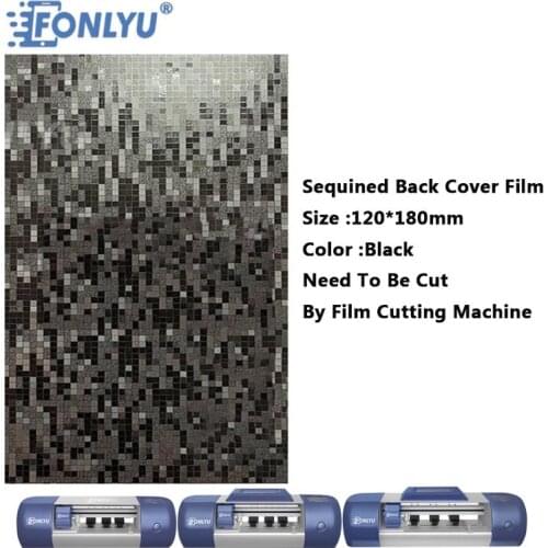 FONLYU Sparkled Cellphone Sticker Bling Skin Protector For Iphone Back Film Cutting Machine Cutting Plotter Phone Repair Tools