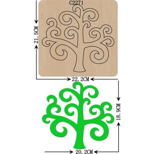 New Christmas tree Wooden die Scrapbooking C2271 Cutting Dies