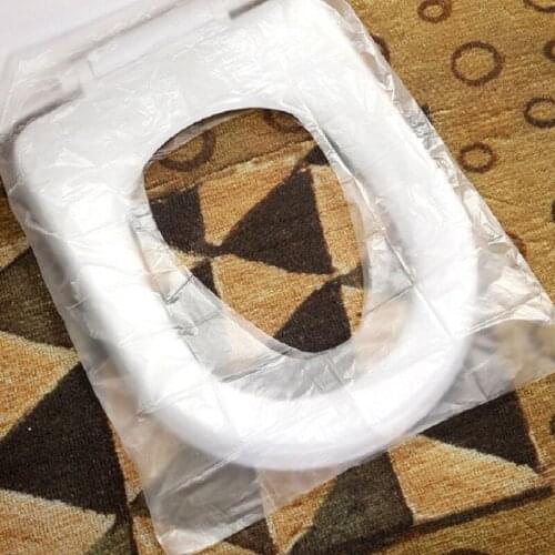 Disposable Travel Safety PE Plastic Toilet Seat Cover Mat Cushion Mat
