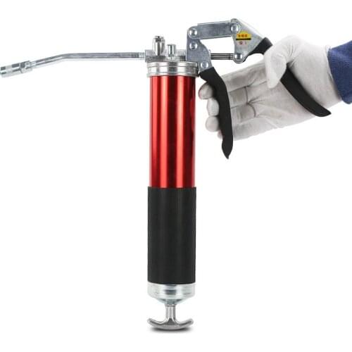 500cc 4500PSI Heavy Duty Pistol Grip Grease Gun with Whip Hose Rigid Pipe Grease Gun Flexi Rigid For SUV Truck Excavator General