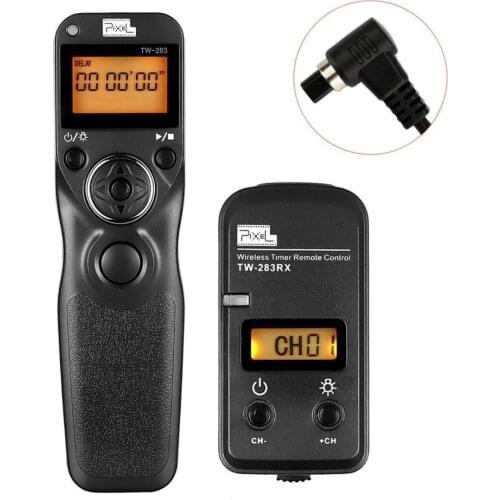Pixel TW-283 N3 Wireless Timer Remote Control For Canon 7D 5D Mark ii 1D 6D 7D2 5D3 50D 40D 30D 10D 1D-x Camera Shutter Release