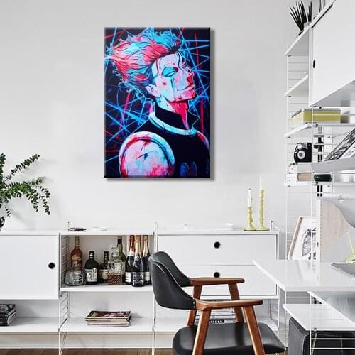 Nordic Posters Wall Art Canvas Painting HunterxHunter Hisoka Morow HxH Anime Canvas Art Canvas Painting For Living Room Decor
