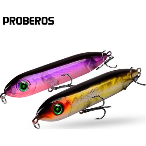 PROBEROS 6 Colors Top Fishing Lures 0.4oz-11.5g Fishing Tackle 4.12"-10.2cm Fishing Bait In Sample Bass Baits