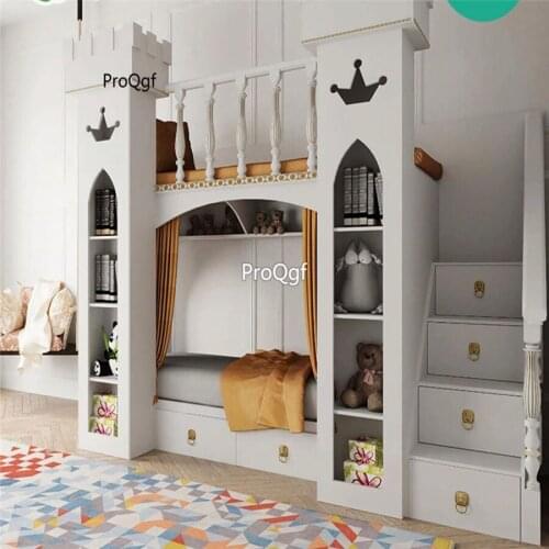 Prodgf 1Pcs A Set Castle Multi Function Updown Children Bedroom Bed