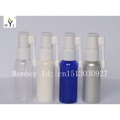 30ml empty Oral Spray Bottle Applicators Rocker Spray Medical Spray Plastic PET Bottle refillable perfume atomizer WYL