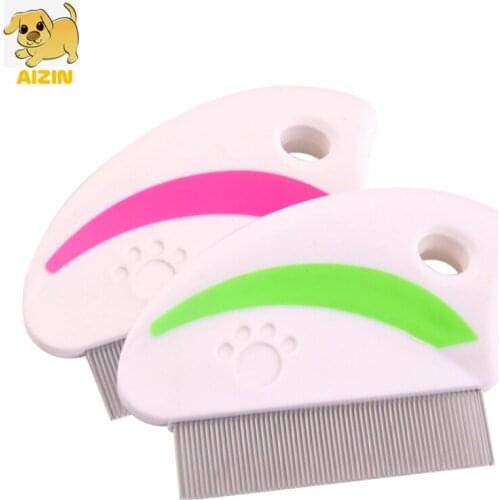 Safety Pet Dog Grooming Comb Brush Stainless Steel For Pets Flea Removal Cleaning Dog Cat Use Protect Combs Tool Pet Products