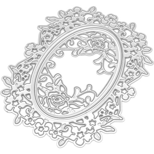 Rose Oval Die Cuts for Card Making Versatile Metal Cutting Dies Scrapbooking Album Paper Card Photo Decorative Craft Dies