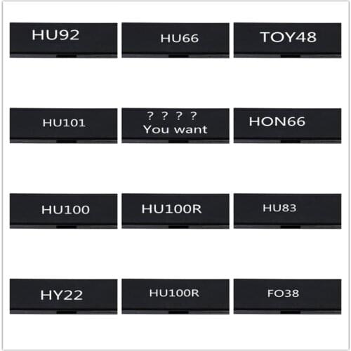 Lishi 2 in 1 HU92 HU66 TOY48 HU100R HU100 HU101 HY22 HON66 SIP22 HU83 TOY48 Locksmith Tools for Auto Decoder and Pick Tools