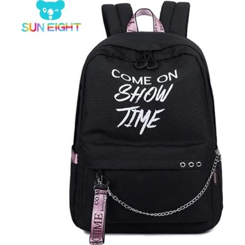 15.6 inch Luminous Laptop Backpacks Anti Theft USB Port Backpack Nylon Travel Backpacks School Bags Waterproof Fashion Colors