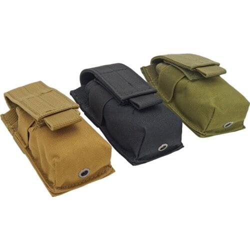 Tactical M5 Flashlight Pouch Molle Torch Holster Case Single Pistol Magazine Pouch Outdoor Hunting Tools Knife Light Bag