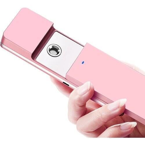 Beauty device slide cover usb mini portable handy moisturizing cleansing facial spray nano water mist sprayer face steamer