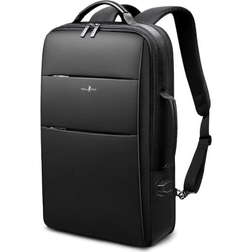 Waterproof leather Backpack Laptop Bags New Mens Backpack Business Bag Unisex Black Ultralight Backpack