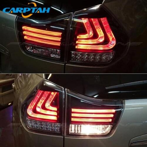 For Lexus RX330 RX350 2004 2005 2006 2007- 2009 LED Car Tail Lights Rear Fog Lamp Dynamic Turn Signal Auto Reverse Brake Light