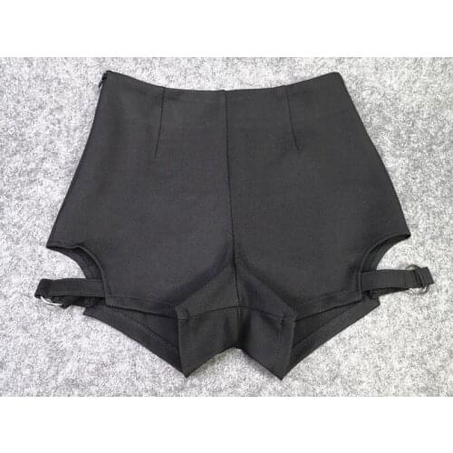 2019 Summer New arrival Women Vintage High waist Skinny dance Shorts Sexy Club Party Cute Booty Shorts Black Shorts Streetwear