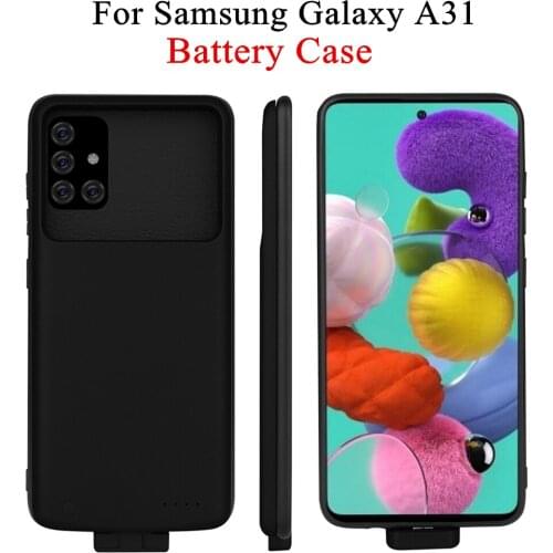 ZKFYS Battery Charger Cases For Samsung Galaxy A31 Battery Case 5000mAh Backup Power Bank Cover For Samsung A31 Charging Case