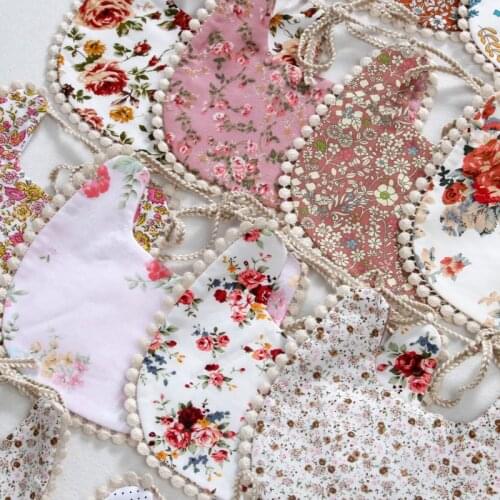 1 Pc Baby Bib Infant Burp Cloths Toddler Cotton Bib Kid Floral Towel Dinner Feeding Double-deck Cute Girl Bibs