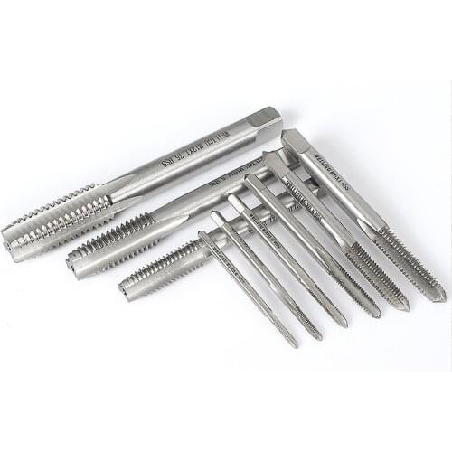 1Pcs Machine Taps Drill Bits HSS Straight Fluted Screw Thread Plug Taps Tools Parts M2 M2.5 M3 M4 M5 M6 M8 M10 M12