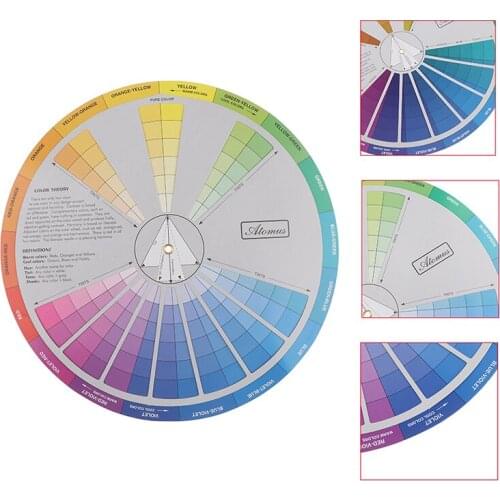 1PCS Professional Tattoo Color Wheel Ink Chart Tattoo Pigment Mix Color Design Guidance Chart Tool Hot