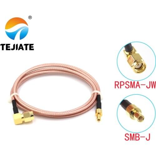 1PCS TEJIATE Adapter Cable SMB To RPSMA Type SMB-J Convert RPSMA-JW 8-90CM 1M 1.5M 2M Length Connector RG316 Wire