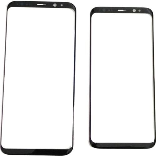 10PCS Black Touch panel For Samsung Galaxy S8 G950 G950F / S8 plus G955 Screen Glass Front Outer Lens