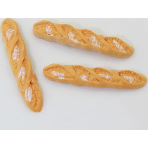 100/50pcs Resin Miniature Italian Bread Flat Back Cabochon For Phone Decoration Scrapbooking DIY Crafts Making