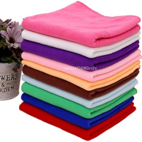 100pcs 30cmx30cm Cleaning Cloths All-purpose Microfiber Towel Dish Cloth Car Wiping Dusting Rags DHL Fedex Fast Shipping