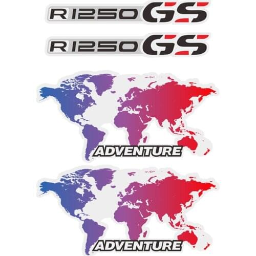 1250 Motorcycle Top Side Tail Box Case Panniers Luggage Aluminium Sticker Decal For BMW R1250GS R1250 GS ADV Adventure Moto Film