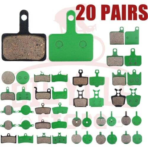 20 Pairs (40pcs) Ceramic MTB Bicycle Disc Brake Pads For SHIMANO SRAM AVID HAYES MAGURA FORMULA HOPE Cycling Bike Accessory