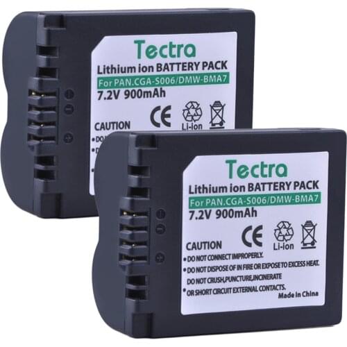 CGA-S006 S006 DMW-BMA7 S006 s006a CGR-S006E s006e Battery for Panasonic DMC FZ7 FZ8 FZ18 FZ28 FZ50 FZ30 L50 Cameras