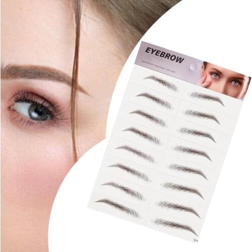 3D Eyebrow Stickers Long Lasting Waterproof 3D Eyebrow Tattoo Sticker for Women