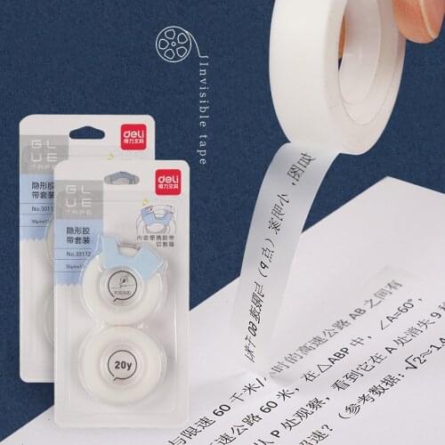 2020 Sharkbang 6pcs Magic Semitransparent Invisible Traceless Adhesive Tape Duplicative Write-on Correct Wrong Words Copy Words