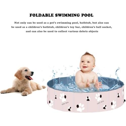 Pet Pool Dog Pet PVC Folding Bathtub Basin Bathing Tub For Pet Washing Playing Outdoor Children Mini Swimming Pool