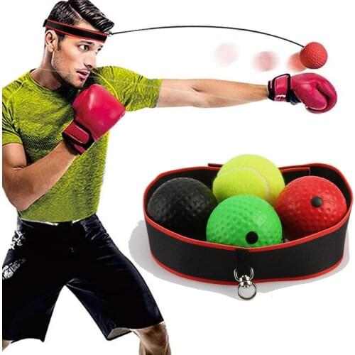 Boxing Reflex- Ball Hands Eye Coordination training set Boxing punching ball exercise equipment to Strengthen Reaction and Speed