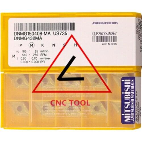 DNMG 150408 MA US735 10pcs original Mitsubishi turning insert DIAEDGE