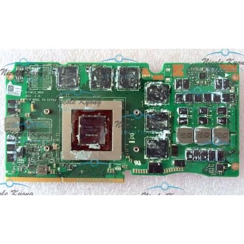 G750JZ Ver 60NB04M0-VG1020 69N0QWV10C02-01 GTX 870M GTX870M DDR5 3GB VGA Video Card For Asus G750JZ G750JS laptop