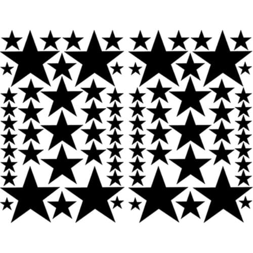 HotMeiNi 78 Stars Art Car Sticker For Locker Glass Furniture Houseware Car Window Laptop And All The Smooth Surface Vinyl Decal