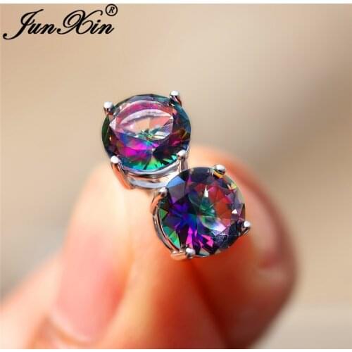 JUNXIN Women's Silver Earrings