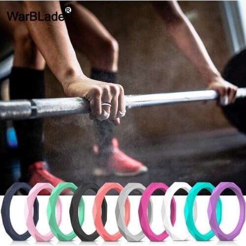 Fashion 3mm Diamand Food Grade FDA Silicone Rings For Women Wedding Rubber Bands Hypoallergenic Flexible Silicone Finger Rings