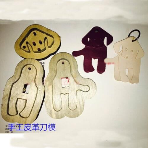 Leather craft cutter key ring dog decoration die cutting knife mould template leather hole punches deri el aletleri