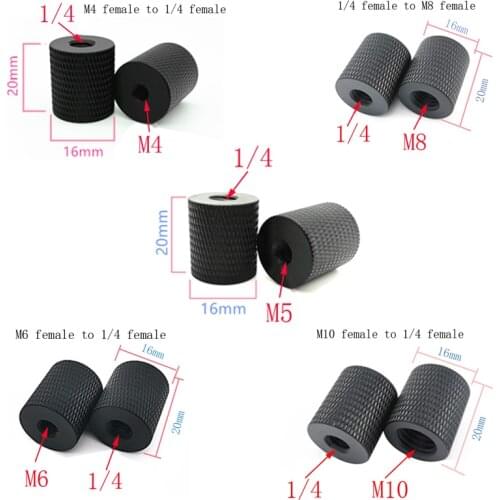 M4 M6 M8 M10 to 1/4 Female to female Screw Mount Adapter for camera tripod camera photography accessories
