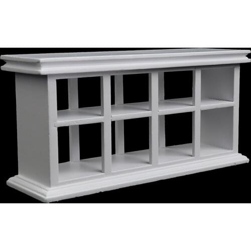 1:12 Dollhouse Miniature Wooden White Cake Cabinet Display Cabinet Model Toys Doll House Fruniture Accessories Dropshipping