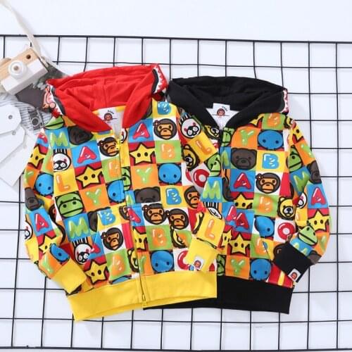 Fashion Children Clothes Kids Boy Girls Cute Camo Animal Hoodie Tops Sweatershirt Jacket Hip Hop Style Coat