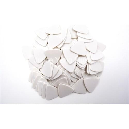 Lots of 100pcs Niko Large Triangle POM Delrin Matte Ceramica White Electric Guitar Bass Picks Plectrums Heavy 1.0/1.2mm