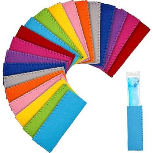 20pcs Neoprene colorful popsicle set Holders, Ice Lolly, Ice Block No package edge