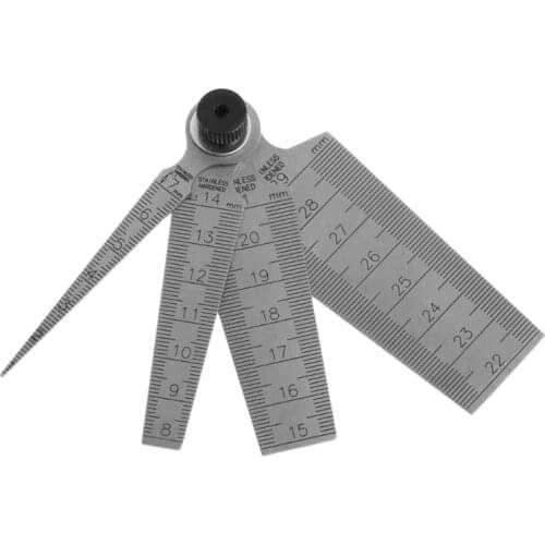 NEW 0mm-29mm Gap Hole Measuring Taper Gauge Ruler Depth Inspecting Tool 80mm