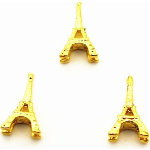 2020Newest 10pcs/lot 3D gloden floating charms living glass floating pendant lockets charms