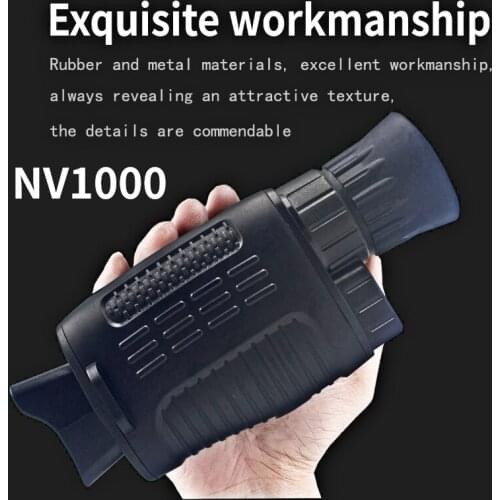 NV1000 IR Night Vision Digital Video HD Camera Monocular Scope Telescope for Outdoor Hunting Camping 5X Zoom Optics